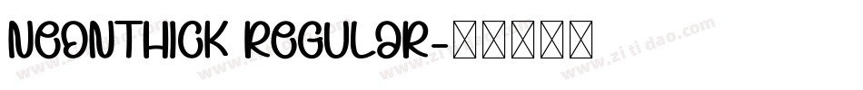 NeonThick Regular字体转换